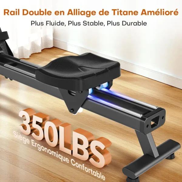 Rameur DMASUN : poids maximumu : 160 Kg