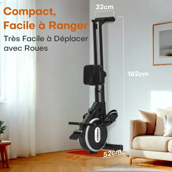 Rameur DMASUN : stockage facile